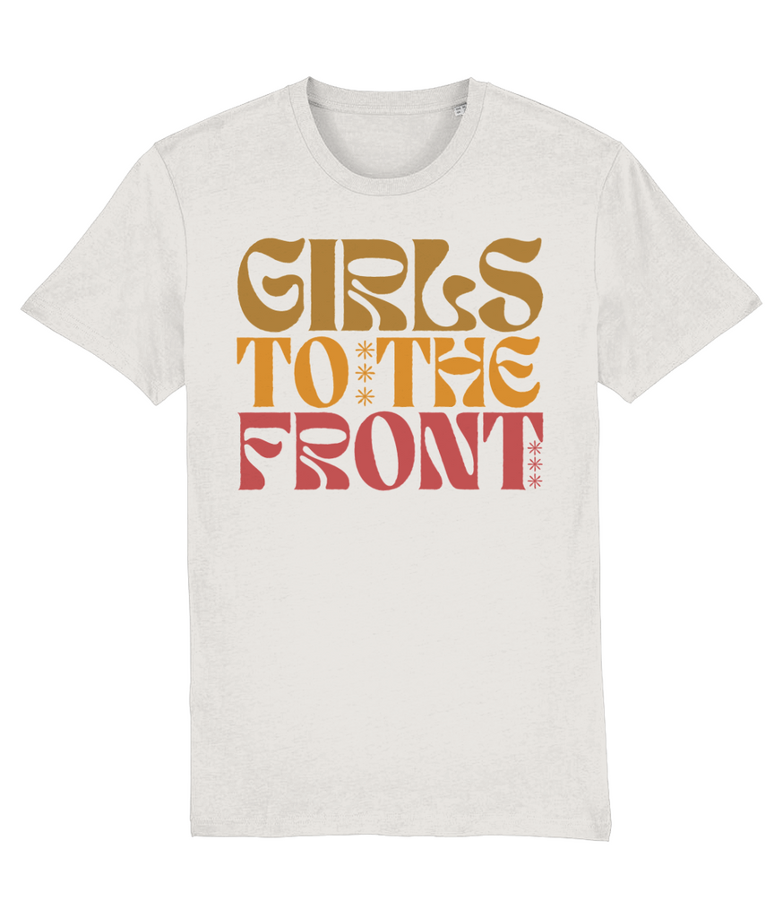 Girls To The Front T Shirt Colour in Vintage White -  Milk & Moon 