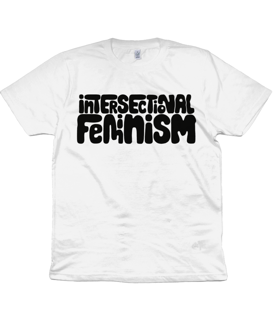 Intersectional Feminism Slogan T Shirt in White -  Milk & Moon 
