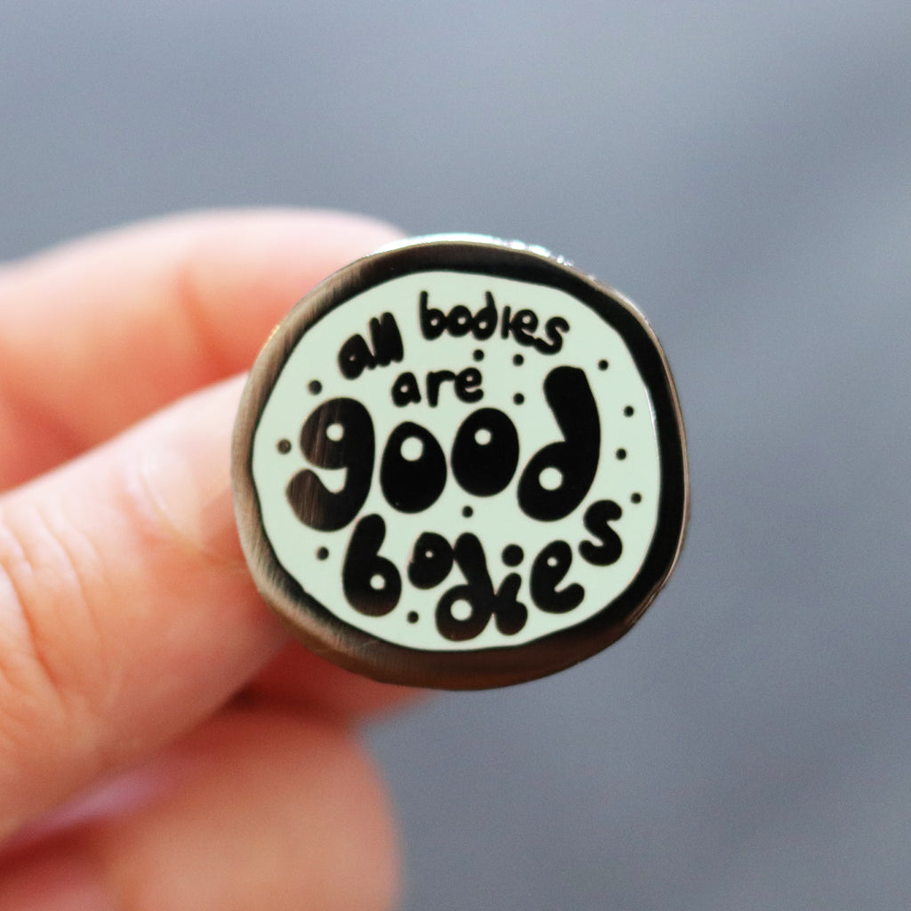 body positive enamel pin by milk and moon 