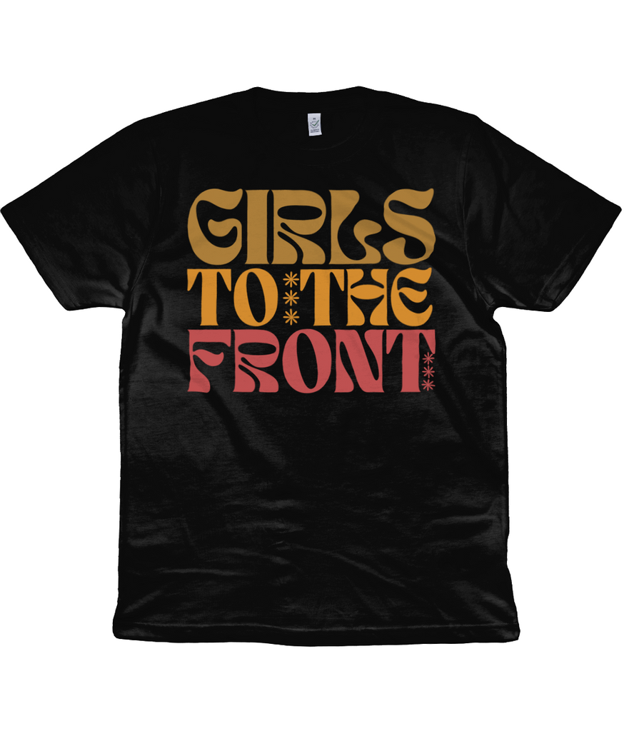 Girls To The Front T Shirt Colour in Black -  Milk & Moon 