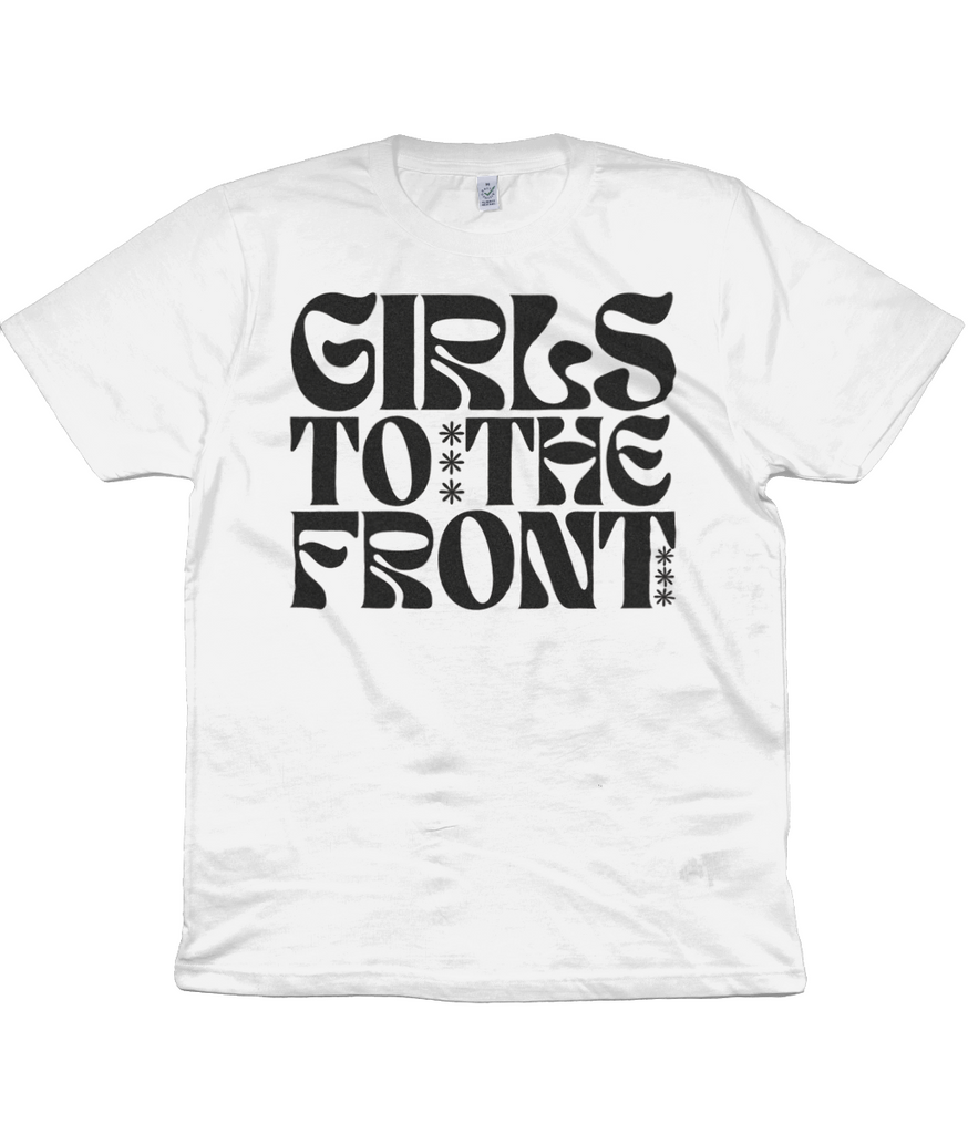 Girls To The Front T Shirt in White -  Milk & Moon 