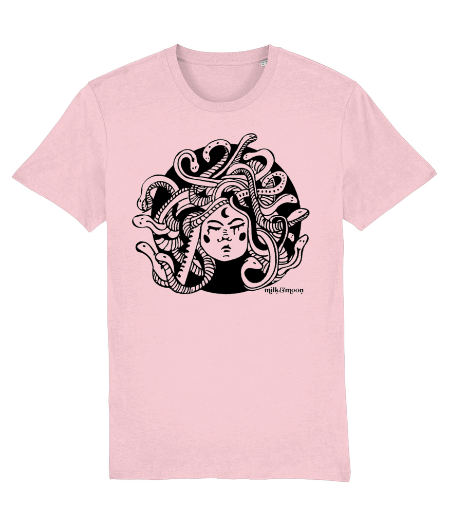 Medusa Milk & Moon T Shirt In Pink -  Milk & Moon 