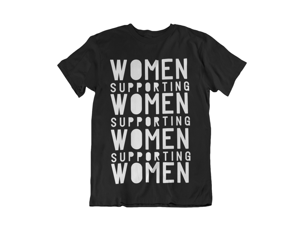 Women Supporting Women T-shirt- Black -  Milk & Moon 